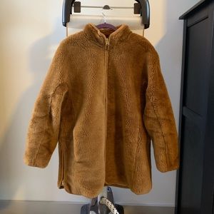 J. Crew Zip Up Plush Fleece Coat